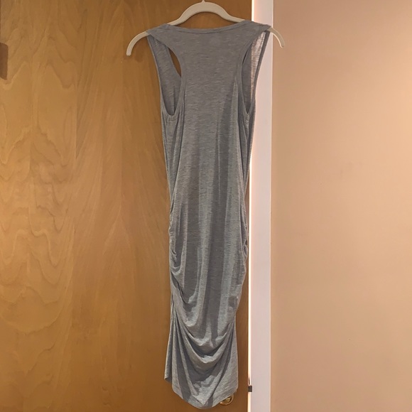 Grey Racerback Summer Body-con Dress. - Picture 2 of 2